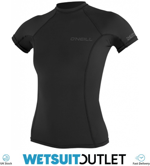 2024 O'Neill Womens ThermoX Short Sleeve Top 5008 Black Thermal